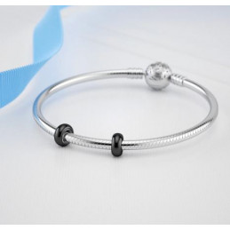 Lot de 10 bijoux Charms séparateur bloqueur noir pour bracelet Lot de 10 bijoux Charms séparateur bloqueur noir pour bracelet