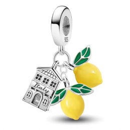 Charm maison casa italie citron jaune pour bracelet