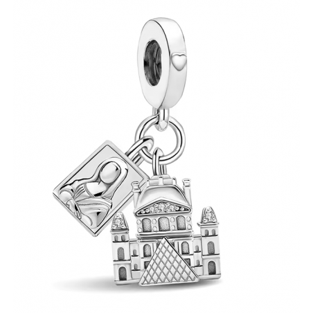 Charm monument louvre paris france pour bracelet