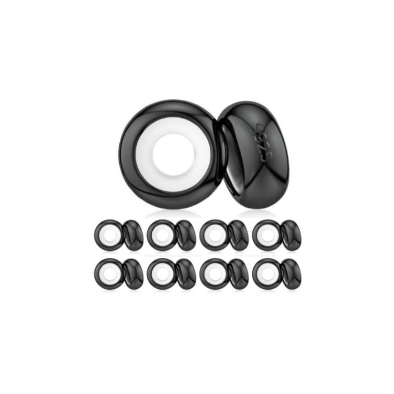 Lot de 10 bijoux Charms séparateur bloqueur noir pour bracelet Lot de 10 bijoux Charms séparateur bloqueur noir pour bracelet