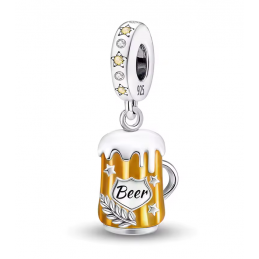 Charm chope de bière pour bracelet