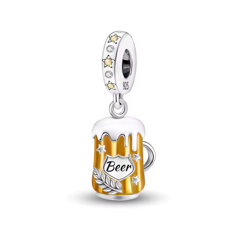 Charm chope de bière pour bracelet