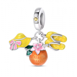 Charm vacances chapeau tong cocktail pour bracelet