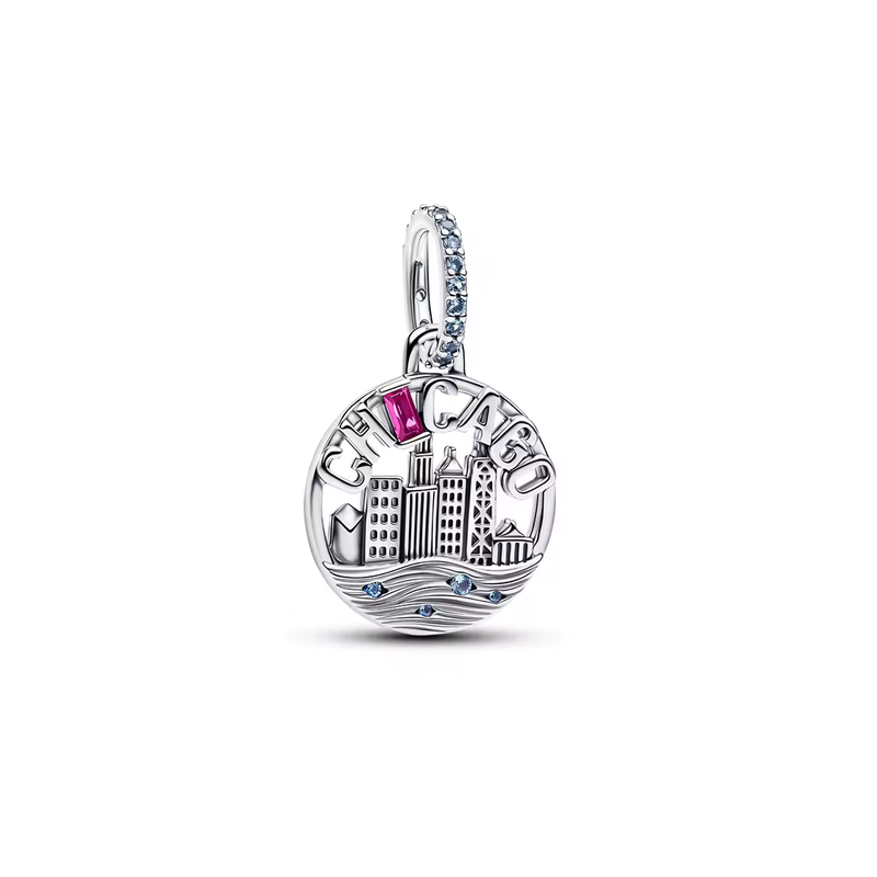Charm ville chicago immeuble mer pour bracelet