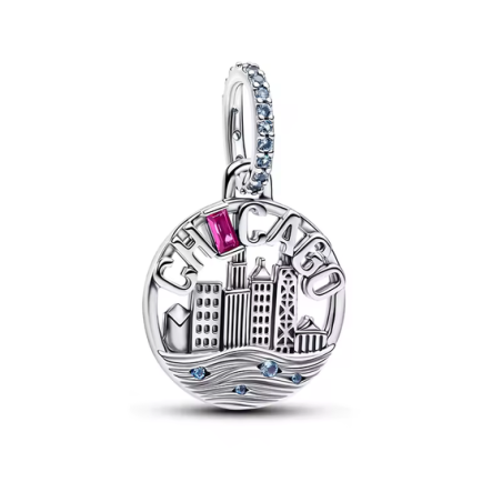 Charm ville chicago immeuble mer pour bracelet