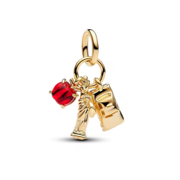 Charm ville new york taxi pomme statue de la liberté pour bracelet