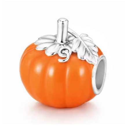 Charm citrouille orange pour bracelet