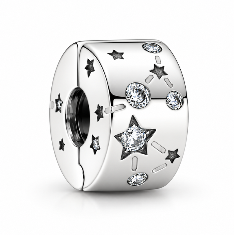 Charm séparateur clips étoile pour bracelet