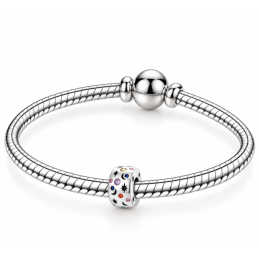 Charm séparateur espaceur étoile lune pierre multicolore pour bracelet