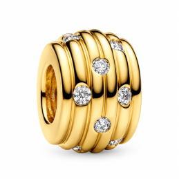 Charm séparateur espaceur design strass doré pour bracelet