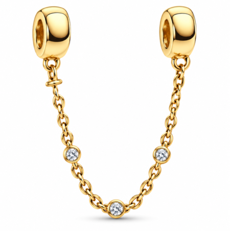 Charm séparateur espaceur rond strass doré chaine pour bracelet