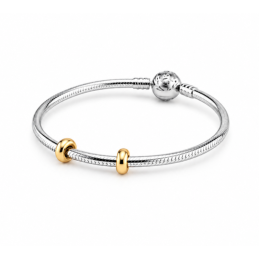 Lot de 2 bijoux Charms séparateur bloqueur doré pour bracelet