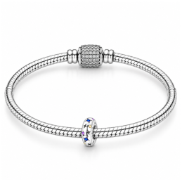 Charm séparateur bloqueur étoile strass bleu rose jaune pour bracelet