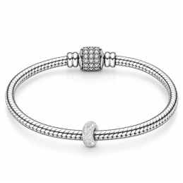 Charm séparateur bloqueur effet froissé pour bracelet