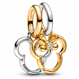 Lot de 2 charms tête mickey doré pour bracelet