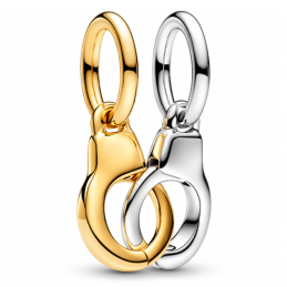 Charm menottes enlacés doré pour bracelet